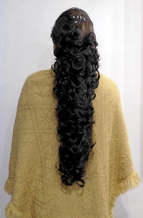 Fully Curly Ponytail Wrap Around Hair Extension For Girls Gives