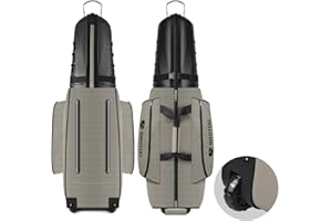 BROTOU Golf Travel Bags for Airlines with Tank Wheels and ABS Hard Shell Top Golf Club Travel Case Waterproof Oxford Fabric Protect Golfs Clubs Large Capacity and Easy to Maneuver