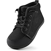 WateLves Toddler Little Kids Wide Barefoot Shoes Girls Boys Lightweight Boots Minimalist High Top Walking Shoes Breathable Comfort-Forward Ankle Support