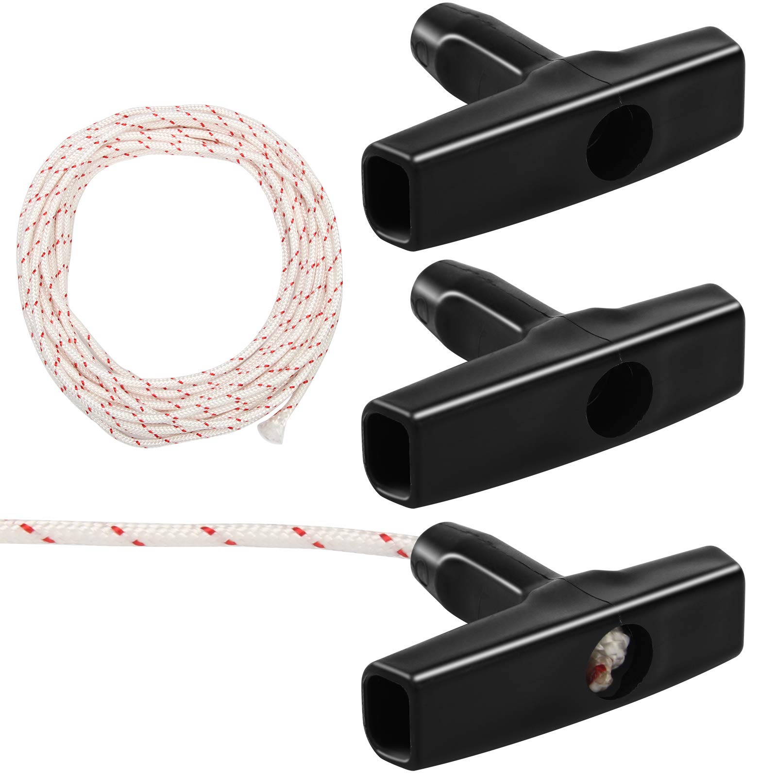 Zhichengbosi Recoil Starter Rope, 3 mm Lawn Mower Pull Cords, Engine Starter Pull Cords for Chainsaws, Lawn Mower (10 m, White)