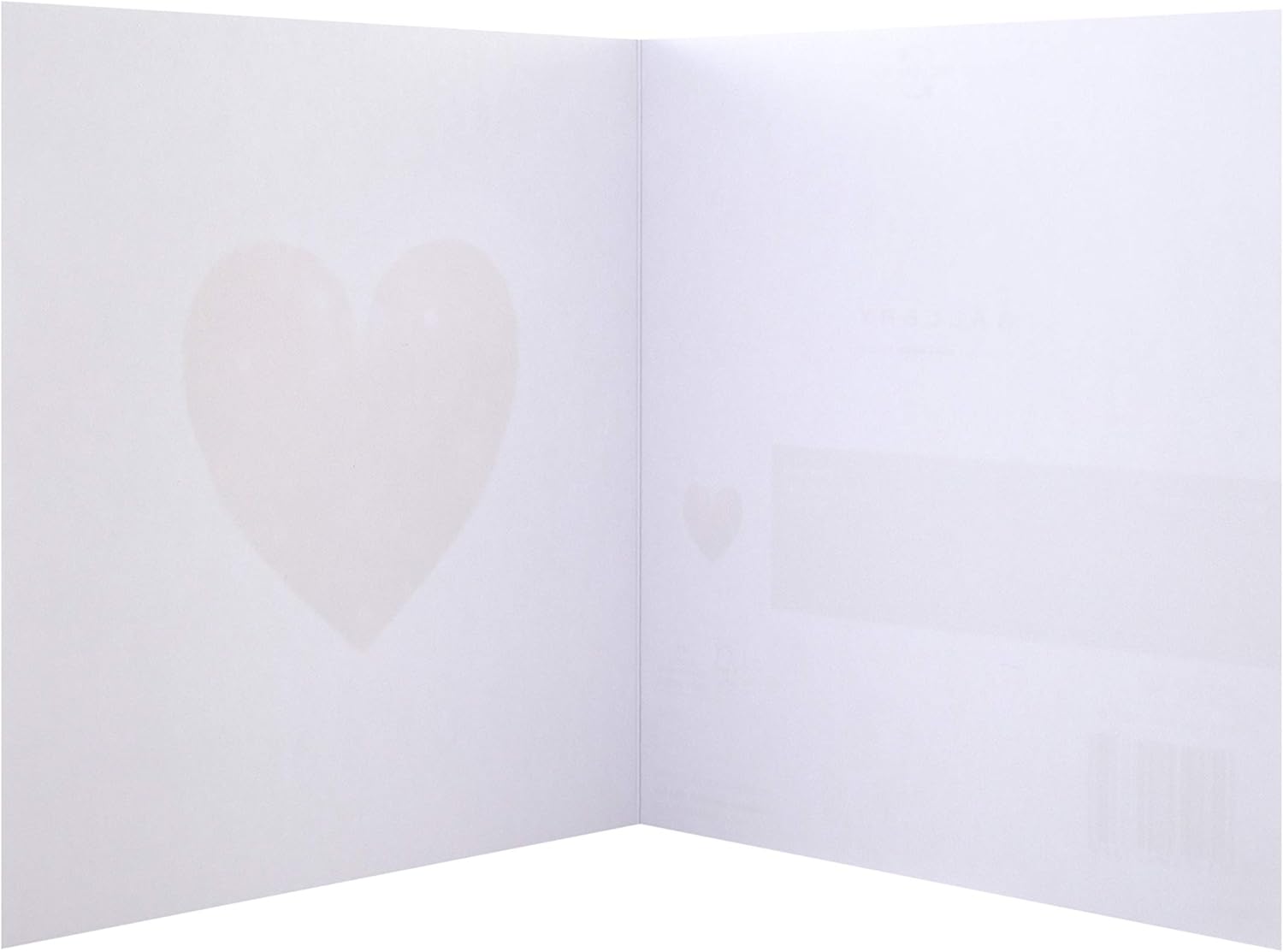 Hallmark General Love Card from Heart Design, Simple Red Heart - Image 4
