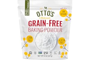 Otto's Naturals Grain-Free Baking Powder, Non-GMO, Corn-Free, Nightshade-Free (Potato-Free), Double-Acting, Aluminum-Free, Paleo, AIP, 8 oz Resealable