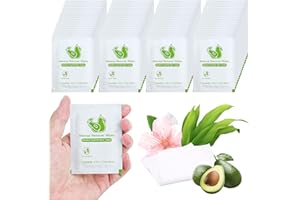 Makeup Remover Wipes Bulk Individually Wrapped, Makeup Remover Wipes for Face Cleansing Mascara Lipstick Travel (50, Avocado)
