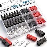 smseace 70Pcs 15/30/45 Amp Power Connectors with PVC Cover 1.5-6mm&sup2; (20-10AWG) Quick Disconnect Power connectors Quick Disconnect Terminals Connectors