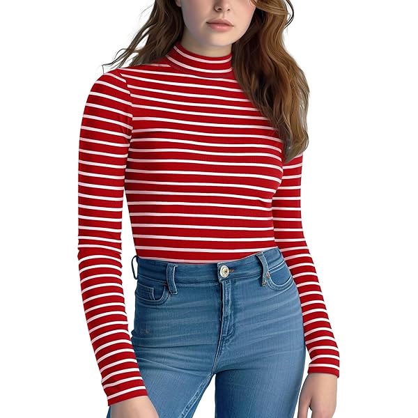 MOONSHOT Logo Striped Mock Neck Dry Tシャツ MOONSHOT Logo Striped Mock Neck Dry Tシャツ