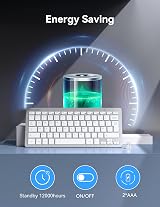 TECKNET 2.4G Wireless Keyboard Ultra Slim Small Keyboard with 14 Hotkeys view 2