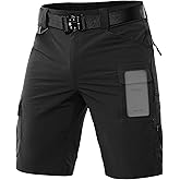 Moosehill Men's Hiking Cargo Shorts Quick Dry Work Shorts for Men Casual Tactical with 7 Pockets Waterproof No Belt