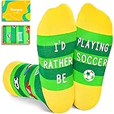 HAPPYPOP Soccer Gifts for Boys Girls - Kids Soccer Socks, Gifts for Sports Lovers