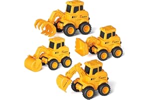 Olbyefly Construction Toys for 2 3 4 5 6 + Year Old Boys Kids Toddlers Girls, Sandbox Excavator Toy Trucks Construction Truck Toys Vehicles Bulldozer Road Roller Toy Christmas Birthday Gifts for Boys