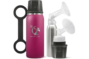 Ceres CHILL OG Breastmilk Chiller & Warmer – 12–34oz Portable Breast Milk Cooler, Storage & Baby Bottle for Travel, Work or On-The-Go – Pump Compatible Container – Don’t Call Me Hon, Plum