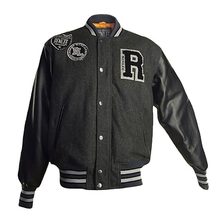 BENLEE Rocky Marciano Baseballjacket Francis, Anthrazit