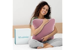 Calmier - 9 lb Sensory Weighted Pillow - Glass Bead Filled Hug Pillow - Ultra Plush Cozy Weighted Pillows for Adults and Kids - Child Sensory Pillow - Weighted Lap Pad (Pink - Minky, 9 LBS)