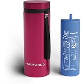4ALLFAMILY Nomad Big Insulin Travel Case Cooler - Magenta | TSA Approved Non-Electric Insulin Cooler with 52H Cooling - Reusable Thermal Protection for Medication Travel