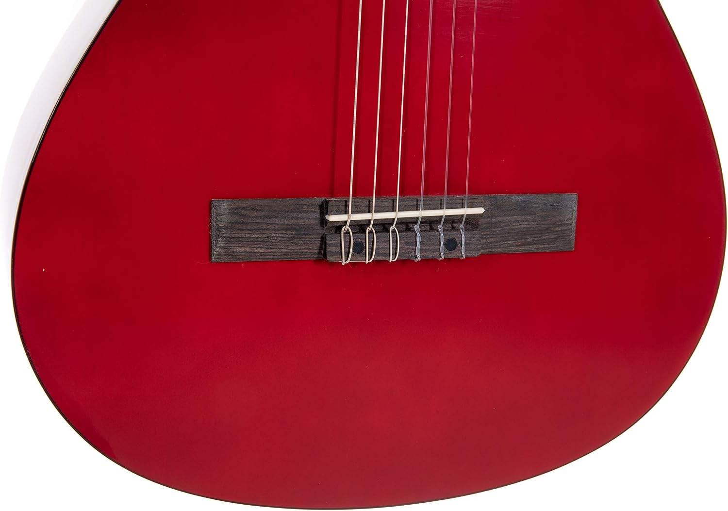GEWA classical guitar, Basic guitar, basswood body, pakkawood fingerboard, chrome-plated machine heads, 4/4 red - Image 4
