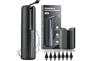 VLINGQI Ear Wax Removal - Electric Ear Cleaner - Water Powered Ear Cleaner with 4 Water Pressure Cleaning Modes - Safe and Effective Ear Wax Removal Tool - Water Resistant USB Rechargeable