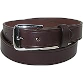 Boston Leather Men's Big & Tall Leather 1 1/4 inch Sports Officials Belt, 50, Brown