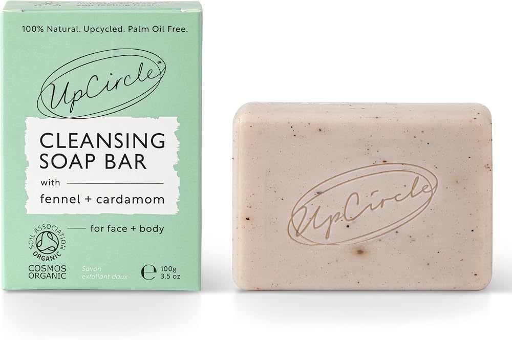 UpCircle Fennel + Cardamom Chai Soap Bar 100g Organic Vegan Cleanser