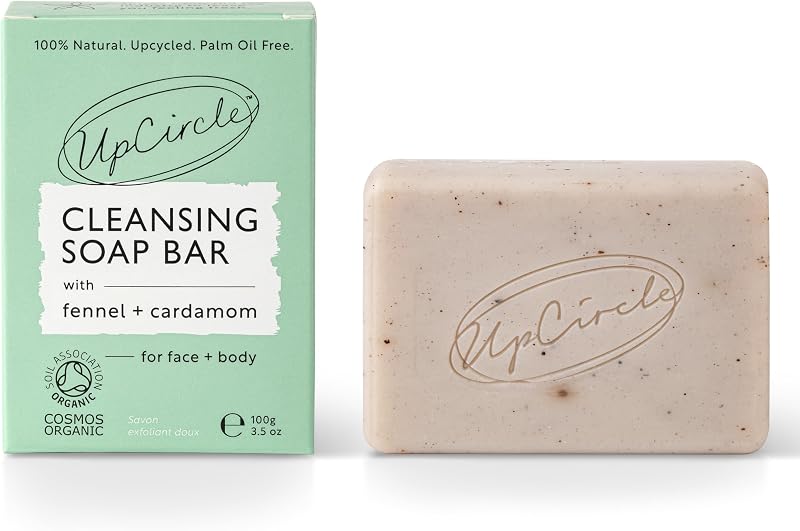 UpCircle Fennel + Cardamom Chai Soap Bar 100g Organic Vegan Cleanser