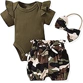 Aalizzwell Baby Girls Ribbed Bodysuit Bloomer Shorts Outfits Summer Clothes