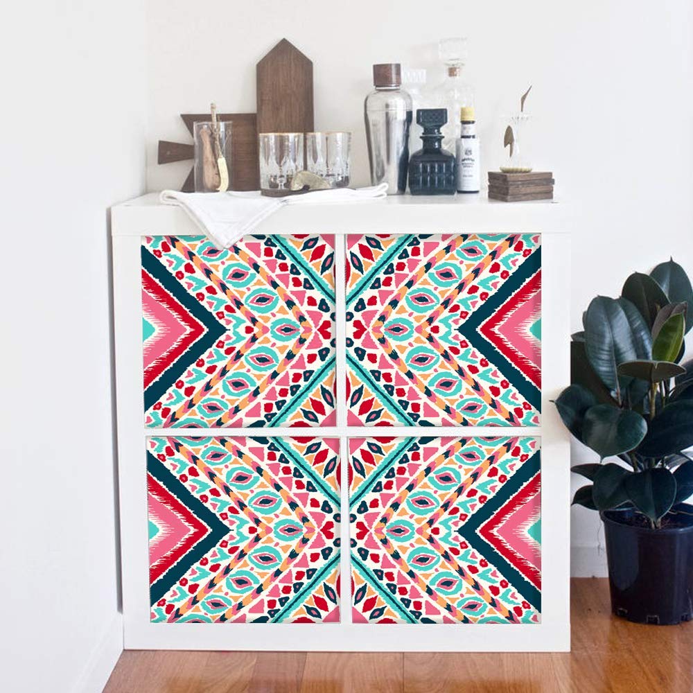 Alwayspon Furniture Sticker/Decals 33cmX33cmX4PCS For IKEA KE Expedit Kallax Shelving Unit Bookcase Storage Home Furniture Decor DIY PEEL & STICK Sticker