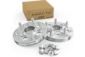 Customadeonly 5x114.3/5x4.5 Wheel Spacers 1" Hubcentric (25mm) - 5 Lug 67.1mm Bore 12x1.5 Studs - Compatible with Hyundai Genesis, Kia Soul, Mazda 3/5/CX-7, Mitsubishi Evo/Eclipse (2-Pack)