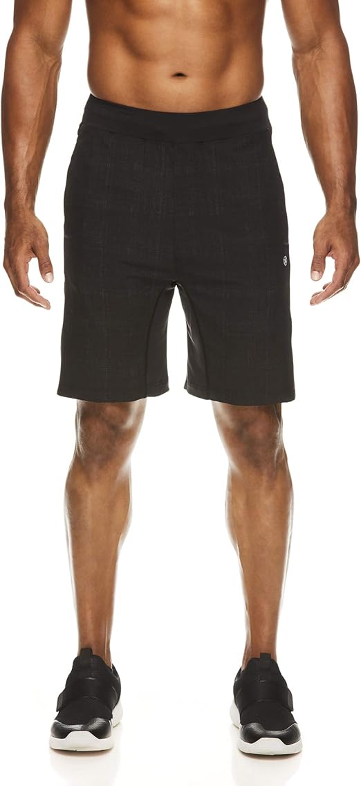 Gaiam Men's Yoga Shorts Performance Heather Gym & Workout