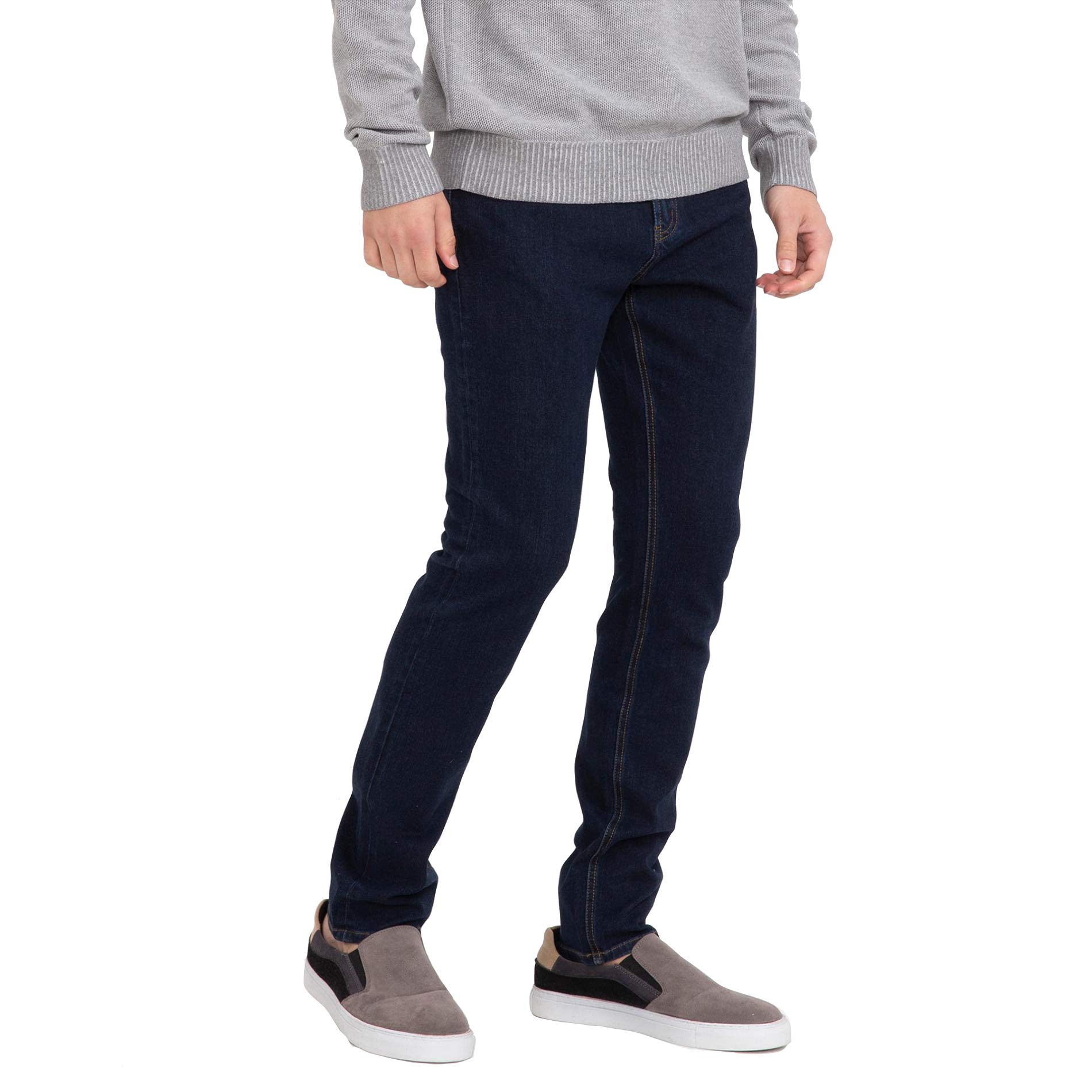 bossini Chic Men Trendy Skinny Fit 4-Way Stretch Washed Jeans