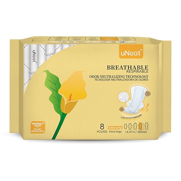 UNEAT ULTRA THIN BREATHABLE FEMININE PADS WITH WINGS...