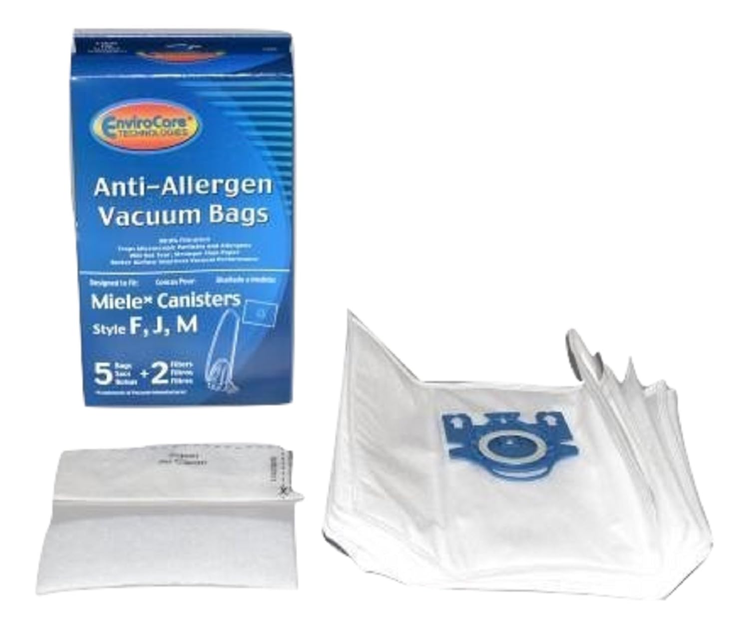 Miele Type FJM Polaris Neptune Allergen 7291640 Tank Vacuum Cleaner 5 Bags/ 2 Filters # C205, 205