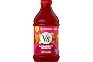 V8 Strawberry Banana 100% Fruit and Vegetable Juice, 46 fl oz Bottle