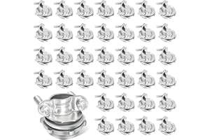 Dpwrrot 36 Packs 1/2" Cable Connectors for Romex, Zinc Alloy Wire Clamps for Metallic Conduit Protect Cables, NM Cables, Electrical Box, Silve