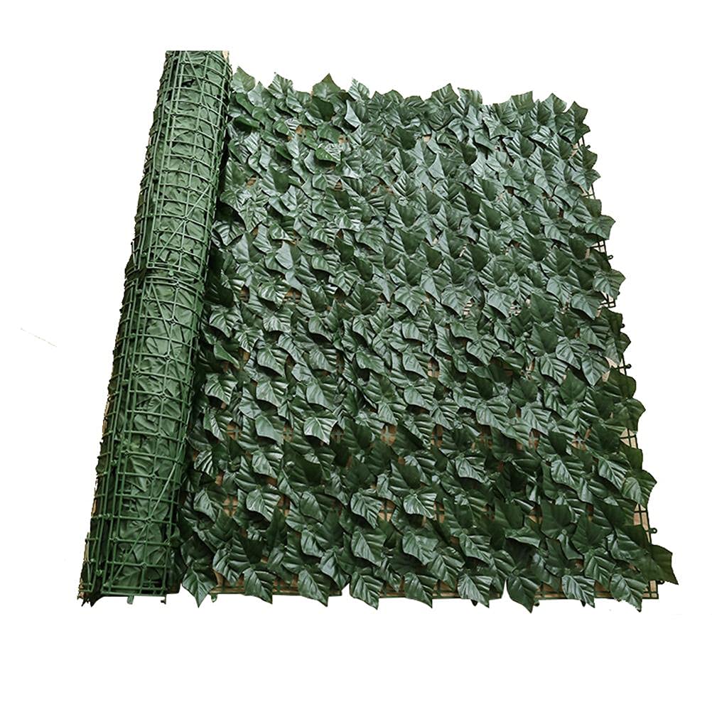 Hidyliu 1 Roll Artificial Ivy Leaf Hedge Fence, UV Wall Decoration, Faux Privacy Fence, Fake Leaf Screen, for Outdoor Indoor, Garden Backyard Home(Dark Sweet Potato Leaves, 0.5 x 3M)