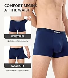 DAVID ARCHY Mens Underwear Trunks Comfortsoft