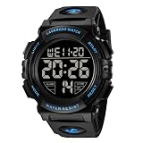 Mens Digital Watch Sports Military Watches Waterproof Outdoor Chronograph Wrist Watches for Men with LED Back Ligh/Alarm/Date
