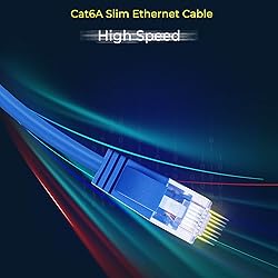 Rapink Patch Cables Cat6a 1ft (24 Pack) Slim, Cat6a