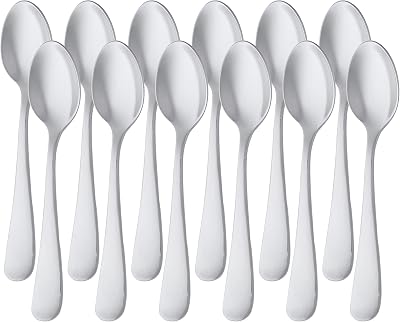 Teelöffel aus Edelstahl, 13,3cm, 12er-Pack