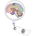 Plifal Badge Reels Holder Retractable with ID Clip for Nurse Name Tag Card Brain X-RAY Radiologist Nursing Doctor Medical Work Office Alligator Clip ZJK-092319