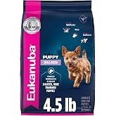 Eukanuba Small Breed Puppy Dry Dog Food, 4.5 lb Bag | Complete &amp; Balanced Nutrition, For Puppies, Crunchy Kibble, Real Chicken First, Lean Muscle Support, Bone Development