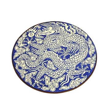 Amazon De Feng Shui Teppich Drache Anti Rutsch Rund Teppich