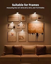 EZVALO Picture Lights for Wall, 2000mAh