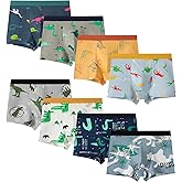 Hbhpov Boys Underwear, Dinosaur Toddler Boys Boxer Shorts Briefs 8 Pack Baby Kids Cotton Underpants 2-12 Years