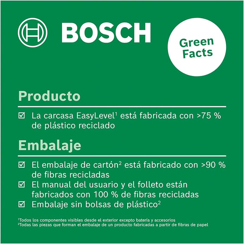 nivel de burbuja láser EasyLevel con soporte mural (nivel láser para la alineación flexible en paredes y punto láser para la transferencia sencilla de alturas, en caja para e-commerce)