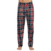 Ashford & Brooks Men's Fleece Pajama Pants, Fuzzy Soft Sleep Lounge Bottoms