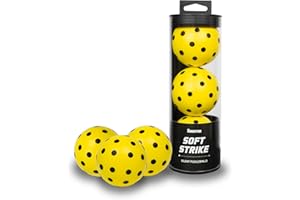 Kingston Gear Soft Strike Silent Pickleballs – The Ultimate Quiet Foam Set for Indoor/Outdoor Pickleball Practice. Soft Pickleballs That Mimic The Exact Bounce of Real Balls