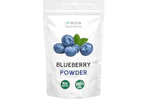 BELEON GOODS FOR LIFE Blueberry Powder - Pure All Natural Whole Blueberry Powder for Baking, Flavoring, Smoothies, Beverage, 8 oz