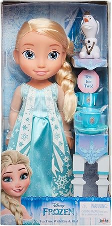 Disney Princess Elsa Doll \u0026 Olaf Tea 