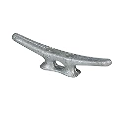 Seachoice Open Base Dock Cleat, Galvanized Gray