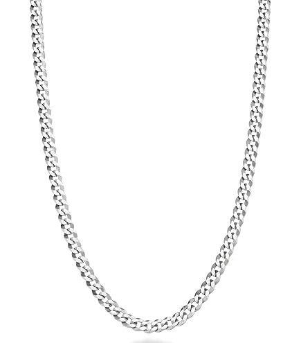 Amazon.com: 18 to 26 Inch 4mm Diamond-Cut Ice Link Chain in