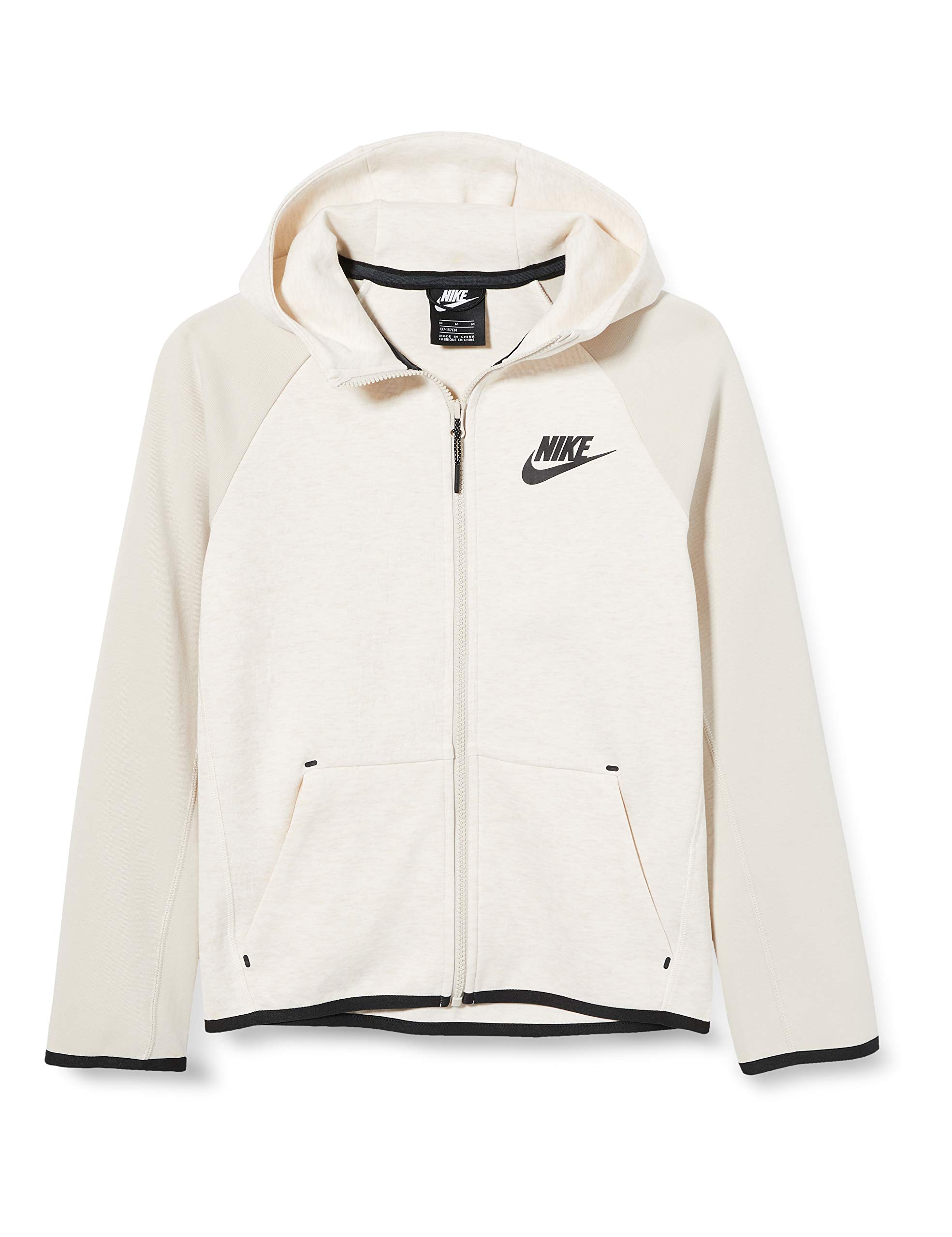 Nike Sportswear Tech Fleece Hooded Sweatshirt - Dark Grey Heather/Black, Small