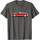 British Classic Red MGA Convertible Sports Car T-Shirt